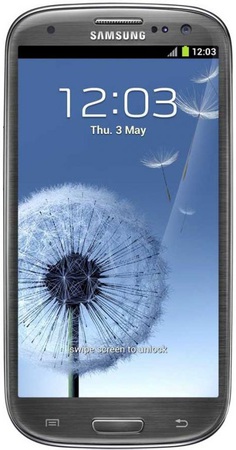 Смартфон Samsung Galaxy S3 GT-I9300 16Gb Titanium grey - Абакан